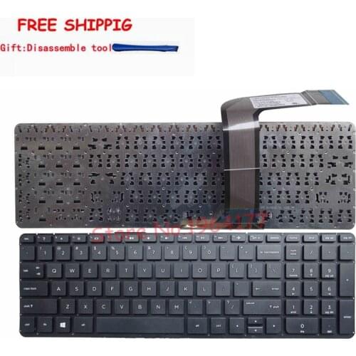 English keyboard FOR HP 762529-001 765806-001 9Z.N9HSQ.701 V140646BS1 AEY14U00410 2B-08601Q100 US without frame black keyboard