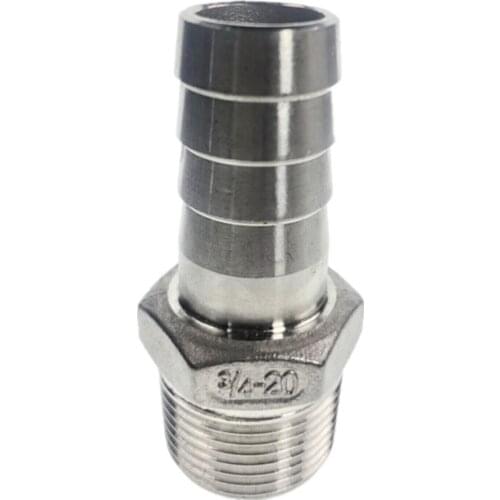 BSP Male Straight Hose Barb Joint Pipe Connection 304 Stainless Steel Connector Fittings