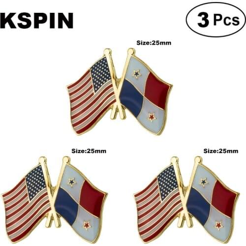 U.S.A. & Panama Frendship Lapel Pin Brooches Pins Flag badge Brooch Badges