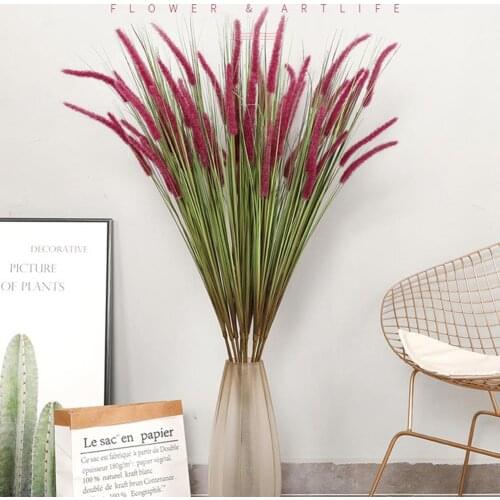 1Pc Artificial Plant Cloth Setaria Home Garden Office Wedding Table Decoration Weddings Stores Artificial Plant