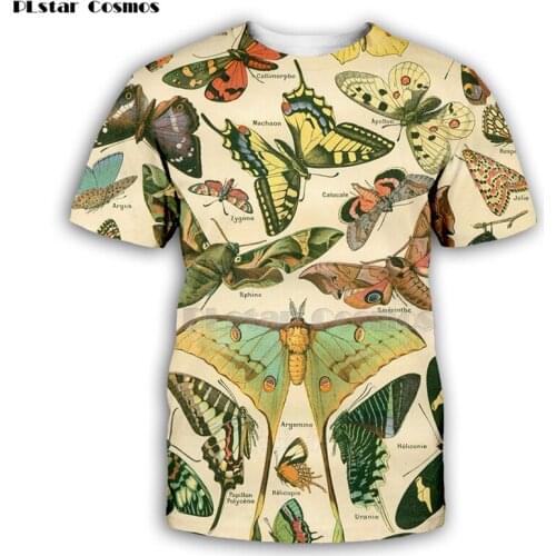 Summer colorful insect butterfly 3d t shirt women lovely clothes tshirt cool top tees Lovers kawaii short sleevel-4