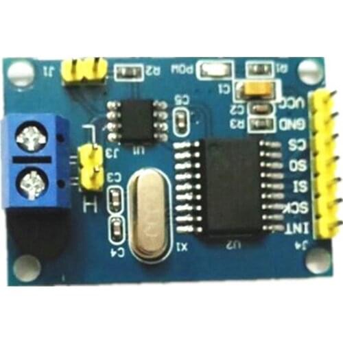 MCP2515 CAN bus module TJA1050 receiver SPI protocol 51 microcontroller