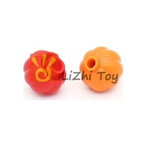 MOC Utensil 51270 Plant Pumpkin Pattern Fit with Figure Head Lantern Building Blocks Bricks DIY Classic Compatible Brand Toys