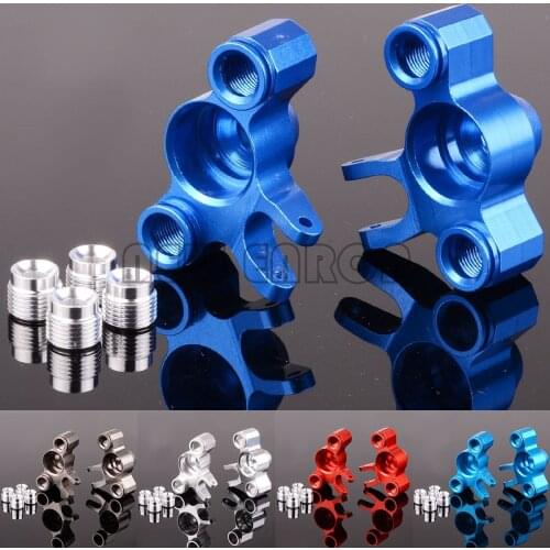 NEW ENRON 2Pcs Aluminum Steering Block Knuckle Arm Axle Carriers #5334 For RC Traxxas 1/10 Revo Summit Slayer Pro 4X4 T-Maxx