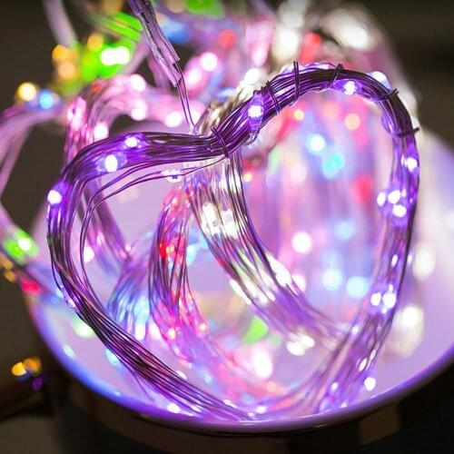 2m 20LED Copper Wire LED light Bedroom Decoration flexible String lamp Christmas Wedding Party Indoor Lighting Battery Powered