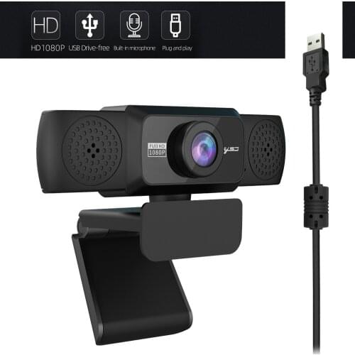USB Web Cam 1080P HD Computer Camera 360-degree Rotatable Video Conference Stream Webcam Camera Online Class Live Spot