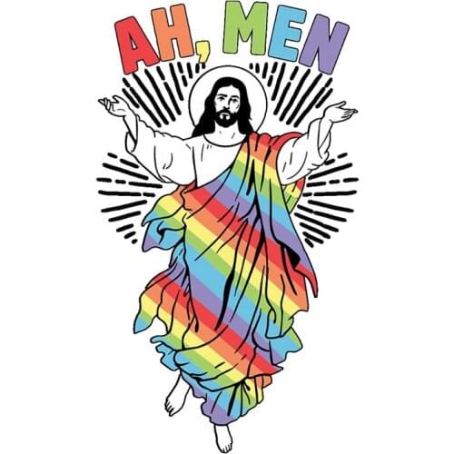 Creative Car Stickers Ah Men GAY KK Vinyl Waterproof Bumper Boot Motorcycle Decals PVC 15cm X 9cm