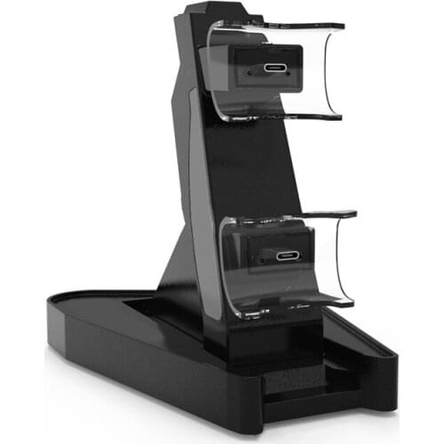 Game Controller Charger Dual Charging Stand Charger Station Holder With Turn light for Sony PS5 Game Console Accessories