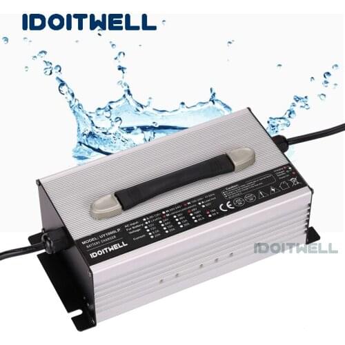 Customized 600W series waterproof battery charger 12V 25A 24V 20A 36V 12A outdoor charger for Lead acid Li ion LifePO4 battery