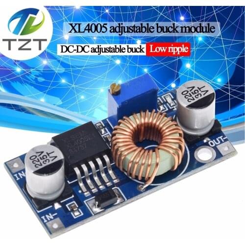 TZT XL4005 DSN5000 Beyond LM2596 DC-DC adjustable step-down 5A power Supply module,5A Large current Large power