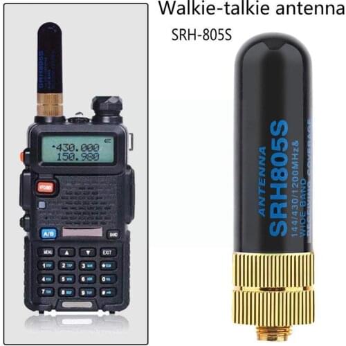 1pc Dual Band Antenna UHF VHF SRH805S SMA Female Antenna Radio Walkie Talkie For TK3107 UV-5R UV-82 2107 For Baofeng 888S H0Q9