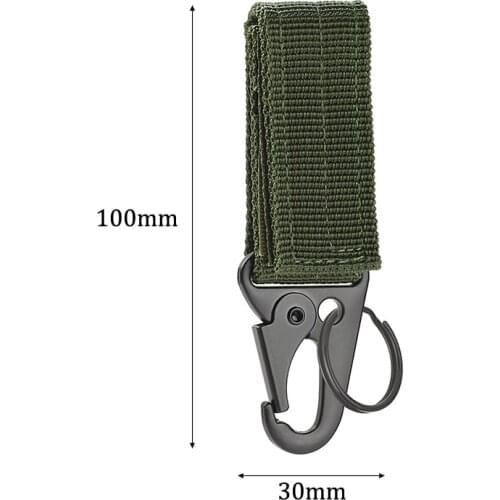 2Pcs Nylon Key Hook Webbing Buckle Hanging System Belt Buckle Hiking Accessories