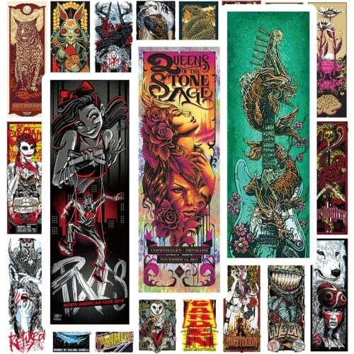 30 PCS ROCK Goth Fashion Card Horror Graffiti Stickers For DIY Motorcycle Car Helmet Guitar Laptop Skateboard Sticker