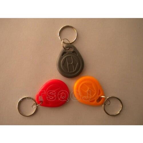 300pcs/Lot Rfid Tag Keyfob 125Khz Smart Card Nfc tags ( red, yellow, green, black, grey, orange, blue ) + Free Shipping