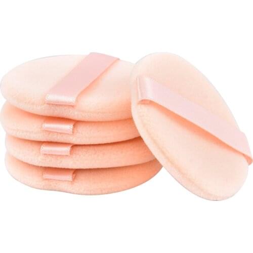 5/10 Pcs Round Shape Facial Powder Foundation Puff Professional Portable Soft Cosmetic Puff Makeup Foundation Sponge Beauty Tool