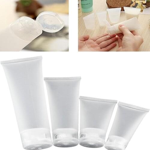 5 Pcs Empty Tubes Cosmetic Cream Travel Lotion Containers Bottle Suitable for Portable Lotion/ Cream/ Cleanser/ Toothpaste