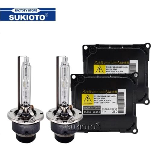 SUKIOTO Metal Claw 55W D2S 6000K 4300K 8000K HID Xenon Headlight Kit DDLT003 85967-51050 Car Light D4S HID Ballast For Toyota
