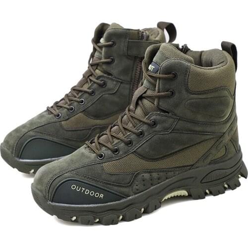 Tactical Military Boots Men Genuine Leather US Army Hunting Trekking Camping Mountaineering Winter Work Shoes Zapatos Hombred678