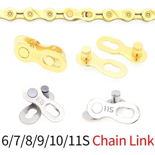 1pair 6/7/8/9/10/11 Speed Bicycle Chain Connector Lock Quick Link MTB Road Bike Magic Buckle Bicycle Joint Cycling Parts