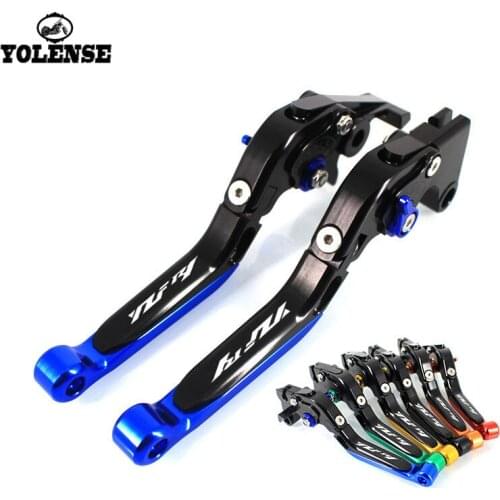 For YAMAHA YZF-R1 YZFR1 YZF R1 2002-2003 Motorcycle Accessories Folding Extendable Brake Clutch Levers LOGO YZF R1