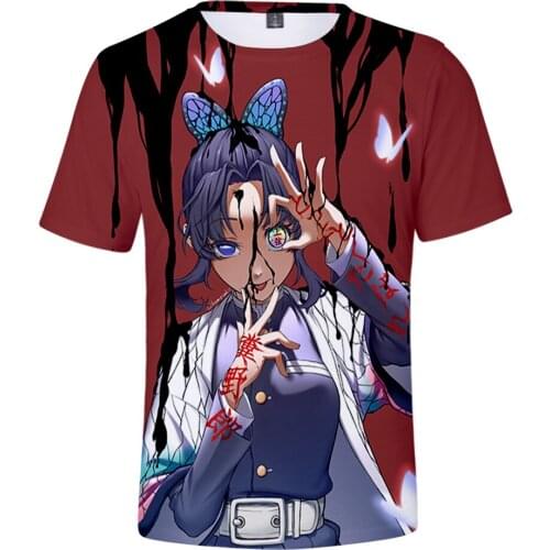 Casual Ghost Blade Popular 3D Fashion T-Shirt Women Men Short Sleeve Demon Slayer Autumn Summer Men and Women Print T-Shirt