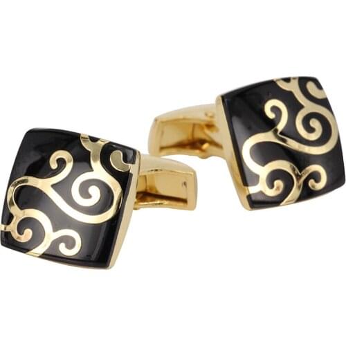 HOT shirt cufflink for mens Brand cuff button18K Gold cloud Material Best Gift Men High Quality Jewelry Cufflinks Wholesale