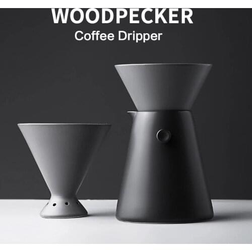 Ceramic Household Hand Drip V60 Coffee Set with Filter Brewing Device Sharing Coffee Pot Coffee Maker with Separate Stand