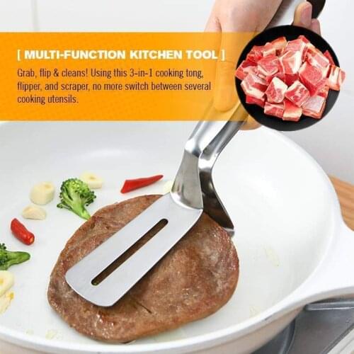 Kitchen accessories Stainless Fried Steak Shovel Barbecue Tongs Fish Shovel BBQ Clamp utensils Bread meat clip gadget spatula