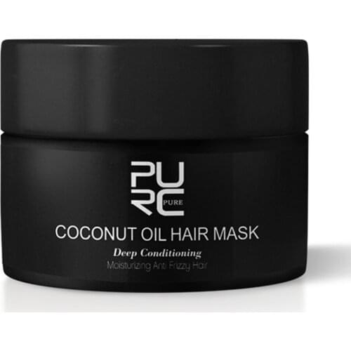 50ml Coconut Oil Hair Mask Repairs Damage Restore Soft Suitable For All Hair Types Keratin Hair Scalp Dry Damaged Treatment