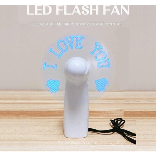 Model Kit Electronic diy production DIY flashing characters fan LED splash screen shaker Small flashing fan
