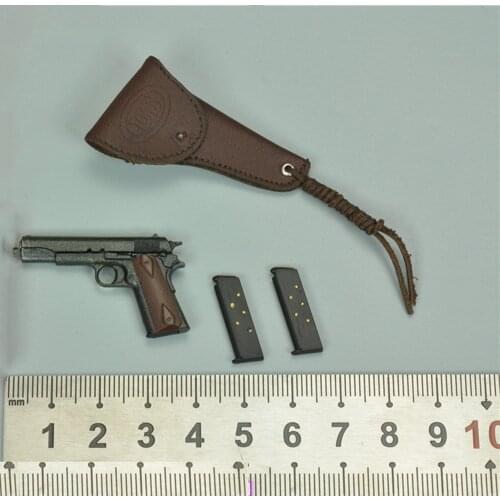 In Stock 1/6th DID A80150 WWII US Army Ranger Sergeant Mike Military War Pistol M1911 Weapon Model For 12inch Doll Action