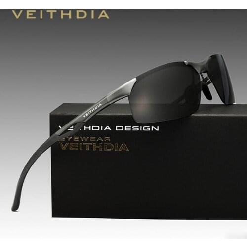VEITHDIA Brand Polarized Sunglasses Men Sun Glasses Original Box Male Brand Designer Eyeglasses Oculos de sol masculino VT6591