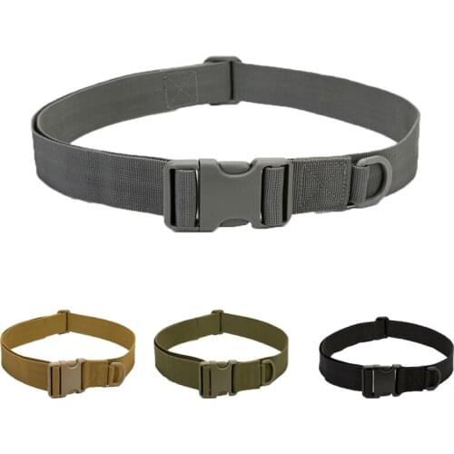 Men Adjustable Tactical Belt Military Molle Waistband Army Airsoft Rescue Useful Sport Belt In Multiple Pockets Accessories