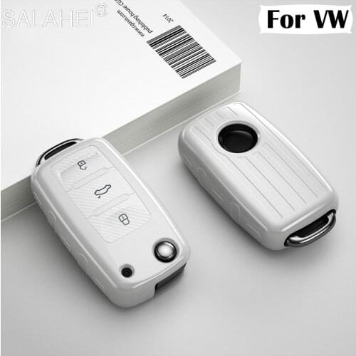 For VW Volkwagen Polo Bora Tiguan Passat Golf 6 Lavida Scirocco Soft TPU Protection Car Key Case Shell Cover Auto Accessories