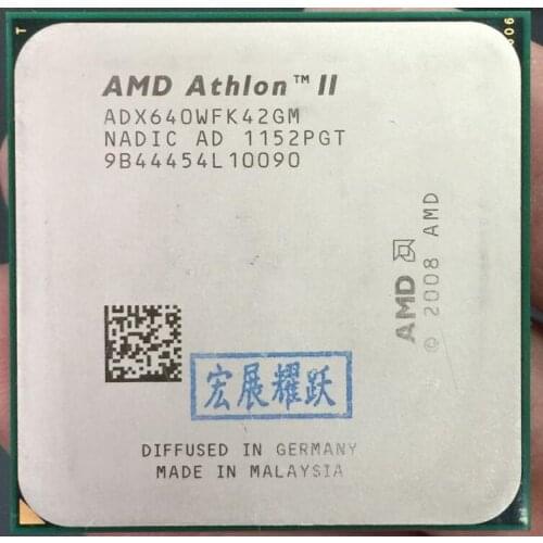 AMD Athlon II X4 640 X640 Quad-Core AM3 938 CPU 100% working properly Desktop Processor