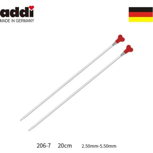 Addi 20cm Straight Single Pointed Knitting Needles 206-7