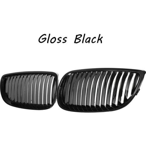 2pcs Gloss Black Front Kidney Grilles Car Racing Grills For BMW E92 E93 3-Series 328i 335i 335xi 2DR 2006 2007 2008 2009 2010