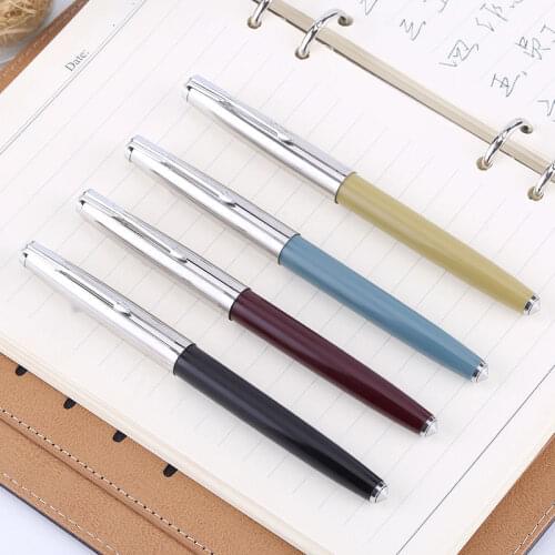 High Quality WING SUNG 612 Fountain Pen Plastic Stainless Steel Classic Arrow Clip Business Office School Supplies Writing