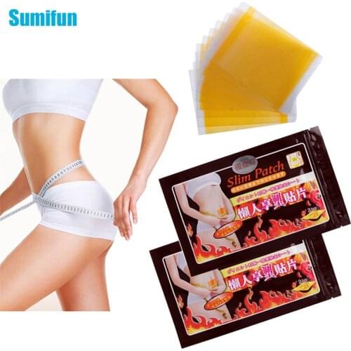 Sumifun 10Pcs/Bag Slimming Patch Weight Loss Cellulite Fat Burning Stickers Adelgazar Diet Fat Burner Product C010