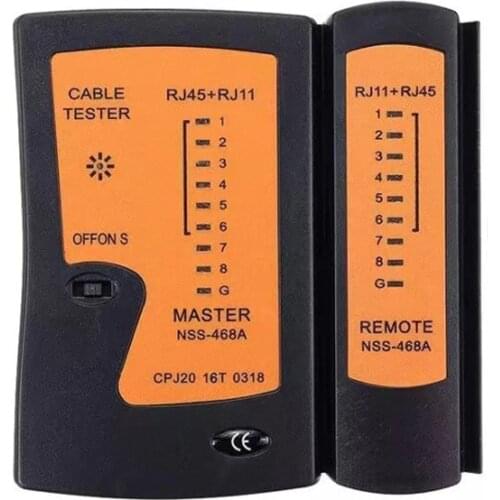 OULLX RJ45 Cable lan tester Network Cable Tester RJ45 RJ11 RJ12 CAT5 UTP LAN Cable Tester Networking Tool network Repair