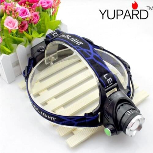 YUPARD CREE XML T6 Zoom Waterproof LED Headlight fishing Light Zoomable Adjust Focus Bicycle Camping Hiking