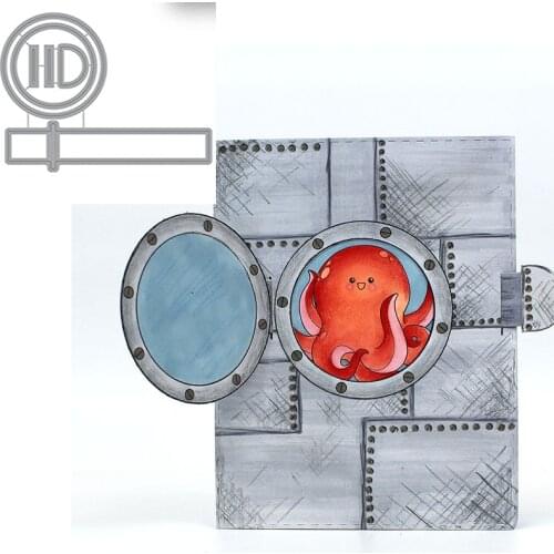 Pull Out Flip Cover Frame Metal Cutting Dies for DIY Scrapbooking Album Paper Cards Making Decorative Crafts Supplies 2019 New