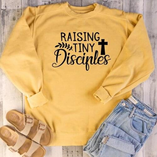 Woman Hoodies Casual Pullovers Vintage Sweatshirts Cross Top Sweatshirt Funny Slogan Mother Gift