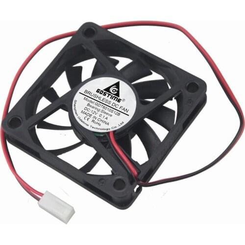 10 PCS LOT 60mm 60x60x10mm 6CM DC 12V 2Pin 2510 Connector Cooling Heatsink Radiator Fan