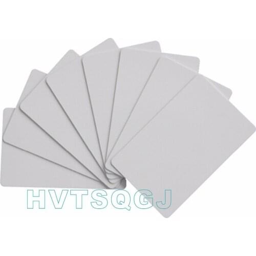 100pcs Free shipping PVC Blank IC Card ISO14443 RFID MF Ultralight Card