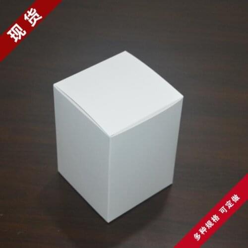 8*8*8cm White Kraft Paper Collection Package Boxes Handmade DIY Soap Business Card Gift Wedding Party Cupcake Cosmetic Pack Box