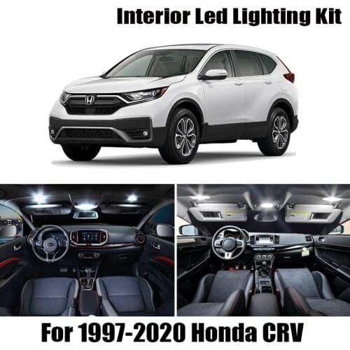 100% White Canbus led interior lights Package Kit For Honda CRV CR-V 1997 - 2017 2018 2019 2020 Accessories led interior lights