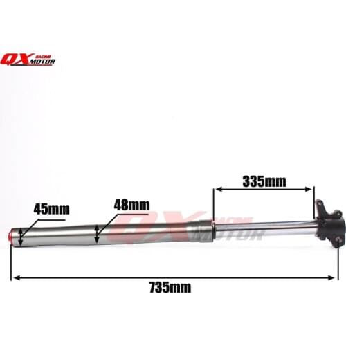 45X48X735mm High Quality Dirt Pit Bike Front Fork shock absorber For BSE Kayo Chinese CRF TTR KLX 110 125 140 150 160cc