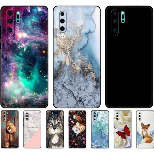 For Huawei P30 Case P30 Pro Case P30 Lite Case P30Pro VOG-L29 ELE-L29 P30Lite P 30 Lite Cover Silicon Phone Back black tpu case