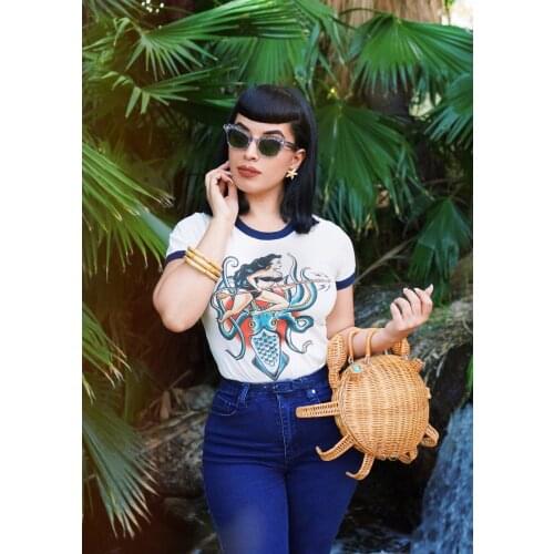 Colored Daughter of the Kraken Ringer cute t-shirt funny women graphic grunge Fashion 100% Cotton unisex tee top casual tshirt